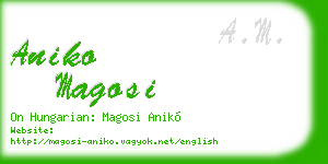 aniko magosi business card