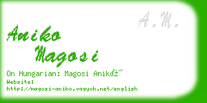 aniko magosi business card